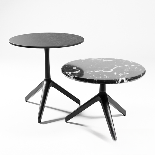 Round Black Teatable table