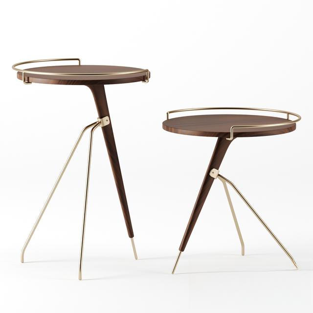 Round Metal Teatable table