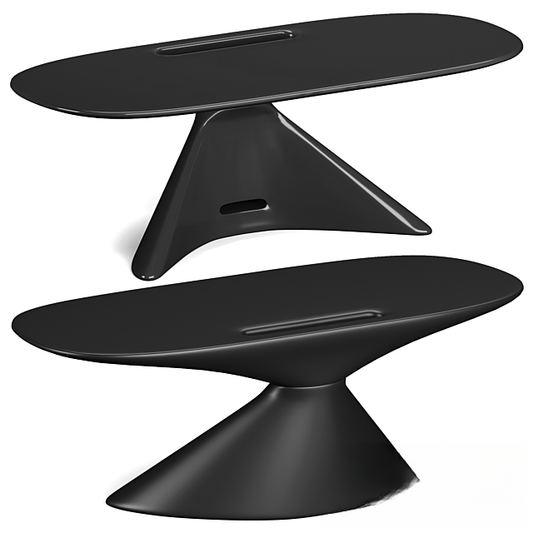 black modern teatable table