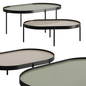 oval black teatable