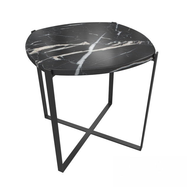 Marble round teatable table