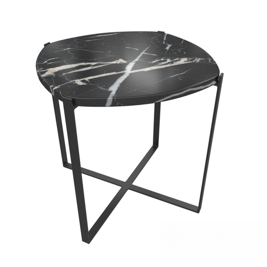 Marble round teatable table