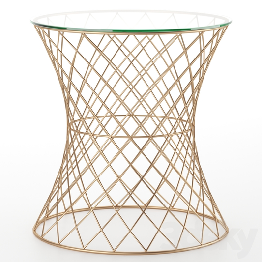 Geometric Metal Teatable table
