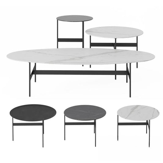 Marble Oval Teatable table