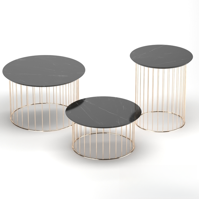 Round Metal Teatable table
