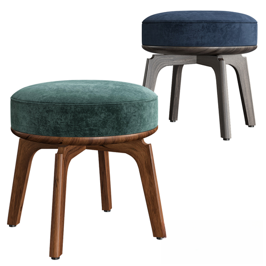 Velvet Modern Stool