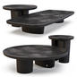Black Irregular Teatable table
