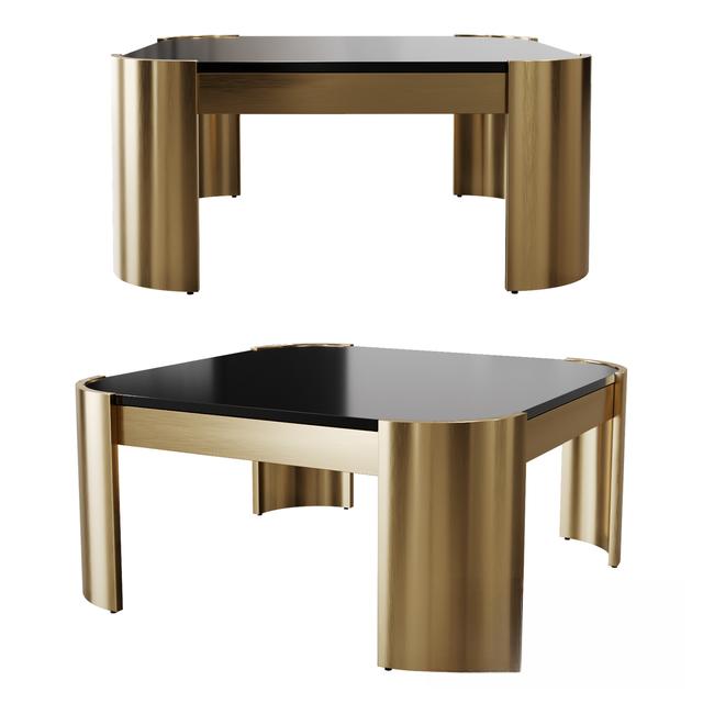 golden modern teatable table