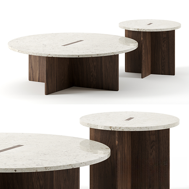 MarbleWoodenTeatable table