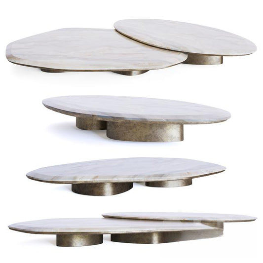 Marble Oval Teatable table