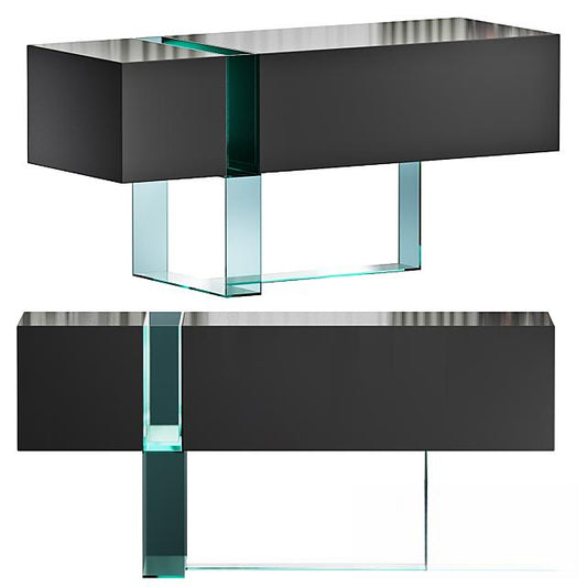Black Glass Teatable table