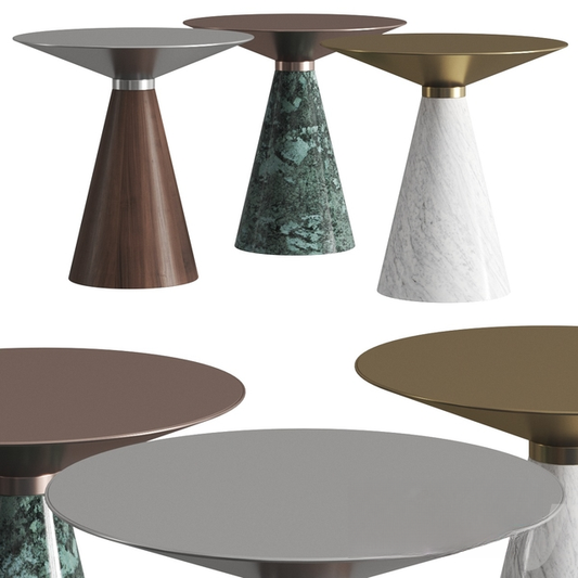 Marble Round Teatable
