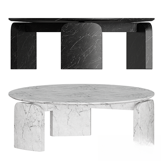 Marble Round Teatable table