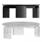 Marble Round Teatable table
