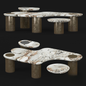 Marble Irregular Teatable table