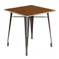 Square wooden teatable table