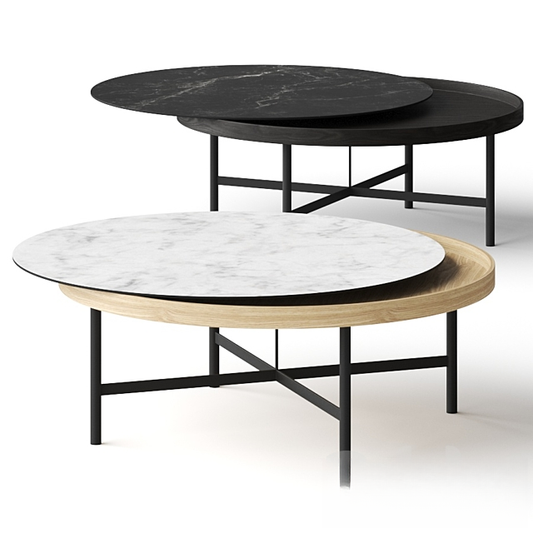 Marble Oval Teatable table