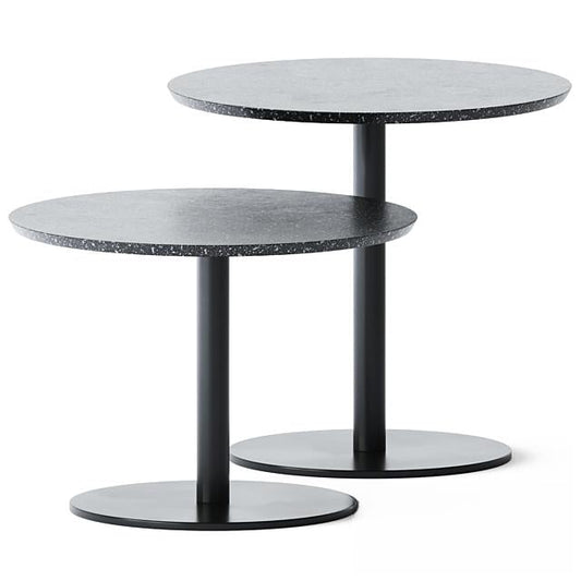 Round black teatable table