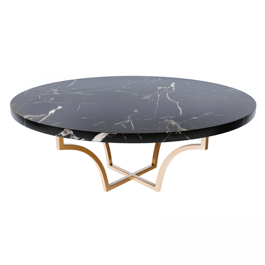 Round Marble Teatable