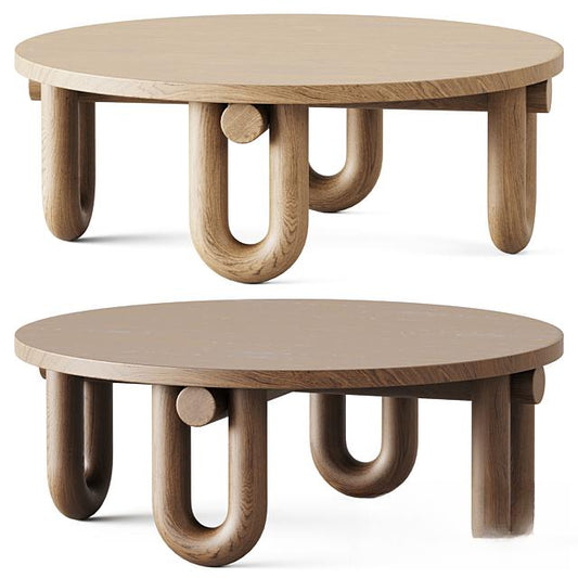 Round Wooden Teatable