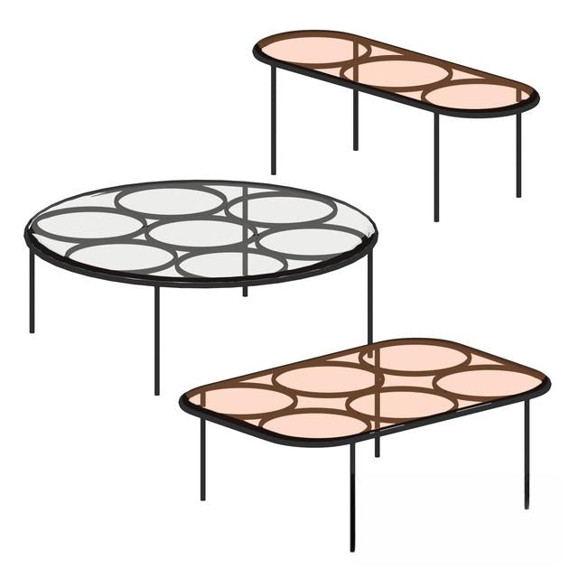 geometric modern teatable table