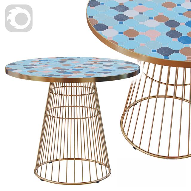 Colorful Geometric Teatable table