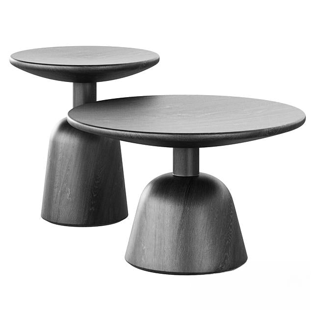 Round Black Teatable table
