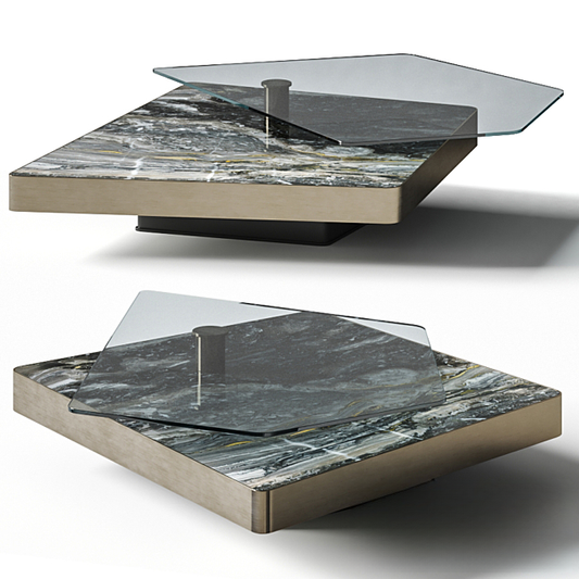 Marble Geometric Teatable table