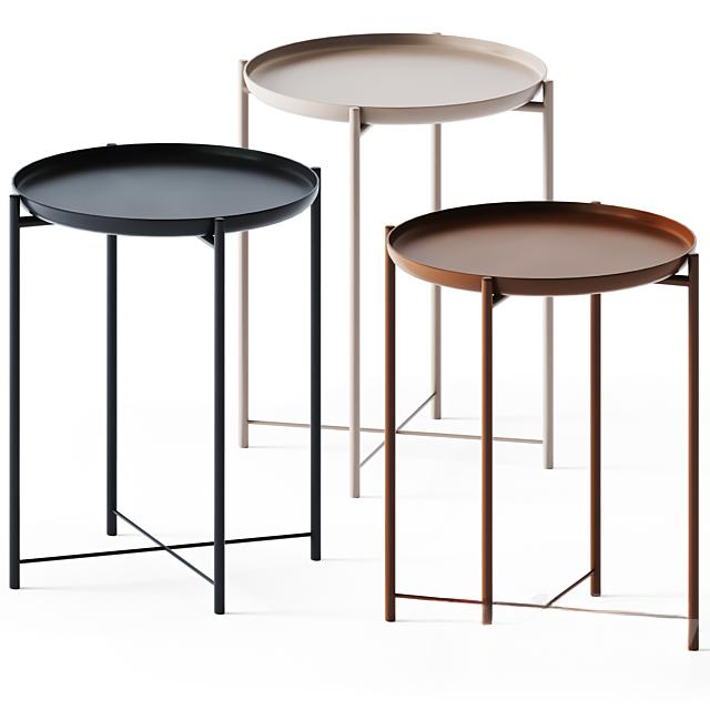 Round Metal Teatable table