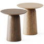 Round wooden teatable table