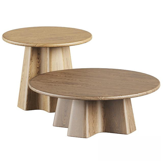 Round Wooden Teatable table