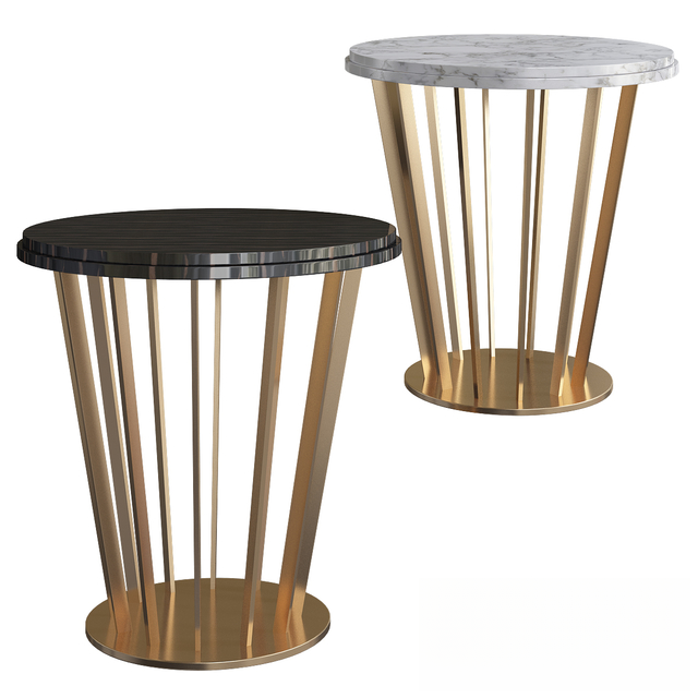 Round Metal Teatable