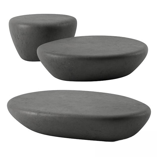 Oval Grey Teatable table