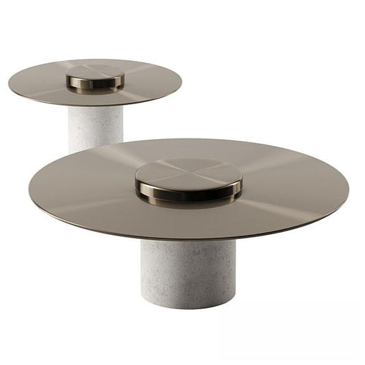 Round Concrete Teatable table