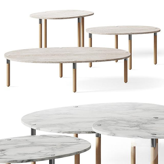 Marble Round Teatable table