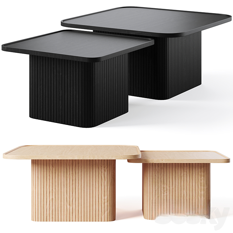 Ribbed Modern Teatable table