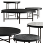 Round Black Teatable table
