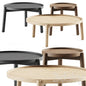 Round Wooden Teatable table