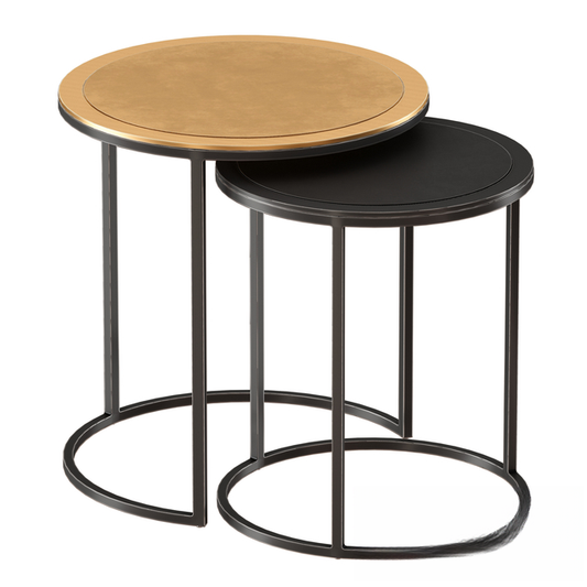 Round Black Teatable