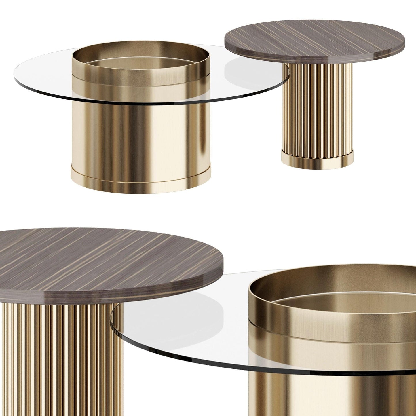 Round Metal Teatable table