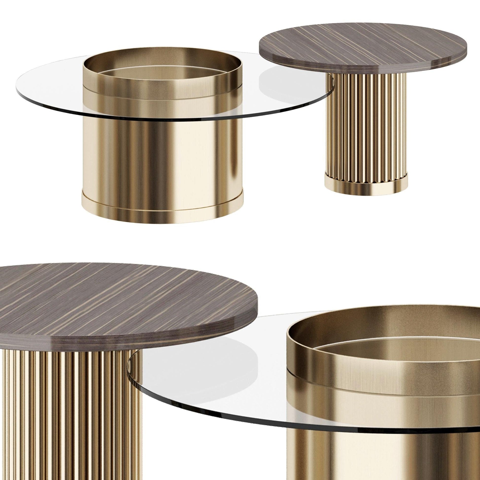 Round Metal Teatable table