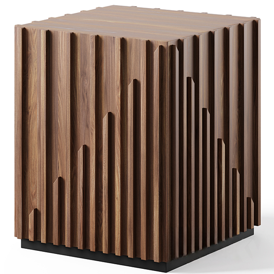 Geometric Wood Teatable table