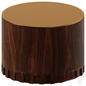 Round wooden teatable table