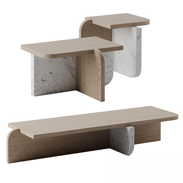 Concrete Wood Teatable table