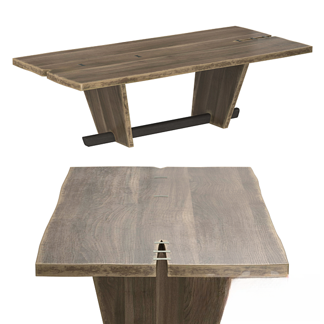 Rustic wooden teatable table