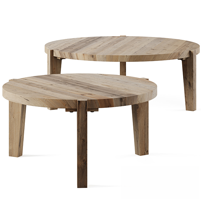 Round Wooden Teatable table