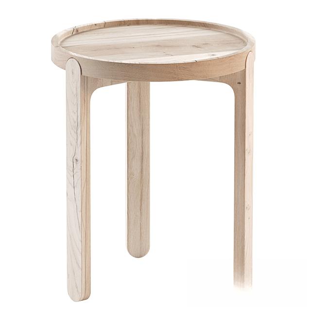 Round Wood Teatable table