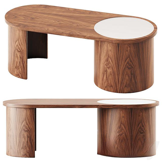 Wooden Oval Teatable table