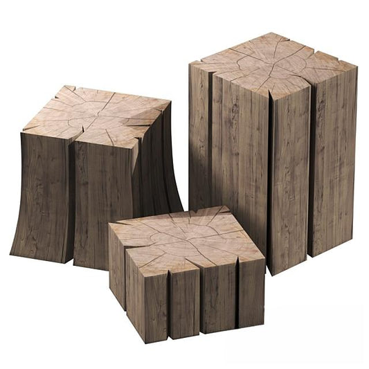 wooden square table