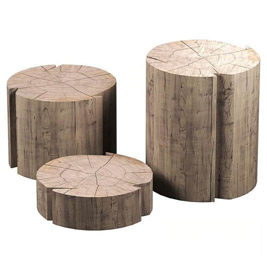 Tree Stump Teatable table
